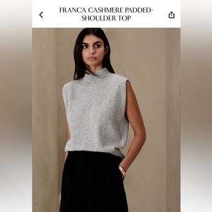 Banana Republic Franca Cashmere Top XL NEW